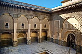 Marrakech - la Madrasa di Ben Youssef, il patio centrale 